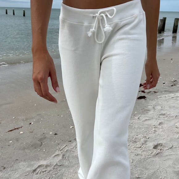 Brandy Melville Pants - Brandy Melville Gray Flare Sweatpants